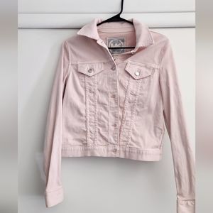 MK light pink denim jacket